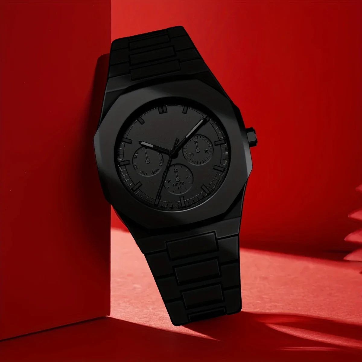 Arabian Dials Matt Black Aura Personalized Dials, Men's Watch